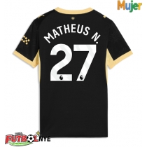 Camiseta Manchester City Matheus Nunes #27 Visitante Equipación para mujer 2026-27 manga corta